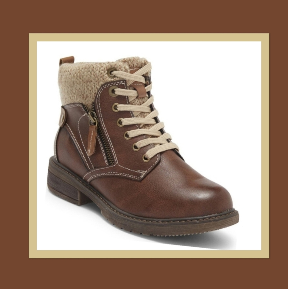 EXTREME by EDDIE MARC KNIT CUFF LUG BOOT.